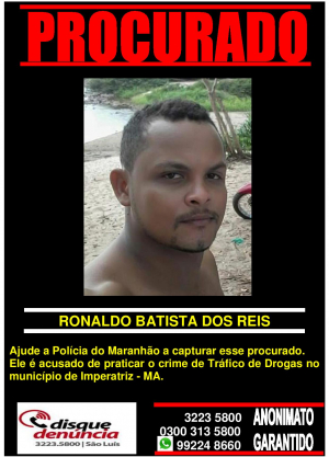 RONALDO BATISTA DOS REIS - PROCURADO