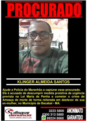 KLINGER ALMEIDA SANTOS - PROCURADO
