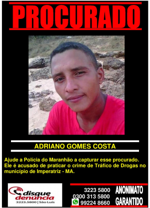 ADRIANO GOMES COSTA - PROCURADO