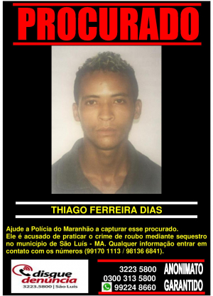 THIAGO FERREIRA DIAS - PROCURADO