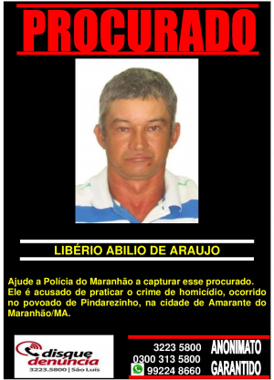 LIBERIO ABILIO DE ARAUJO - PROCURADO