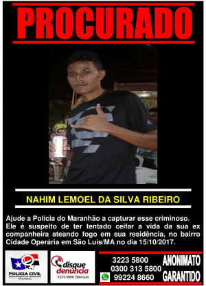 NAHIM LEMOEL DA SILVA RIBEIRO - PROCURADO