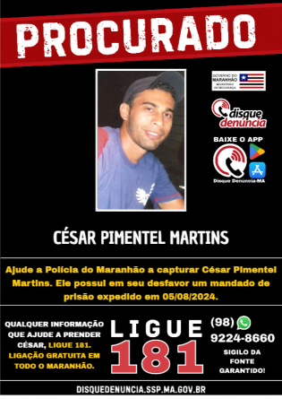 CÉSAR PIMENTEL MARTINS - PROCURADO