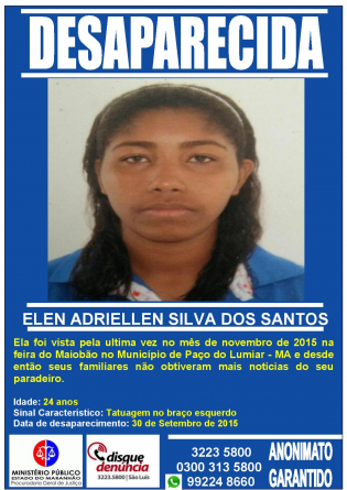 ELEN ADRIELLEN SILVA DOS SANTOS - DESAPARECIDA