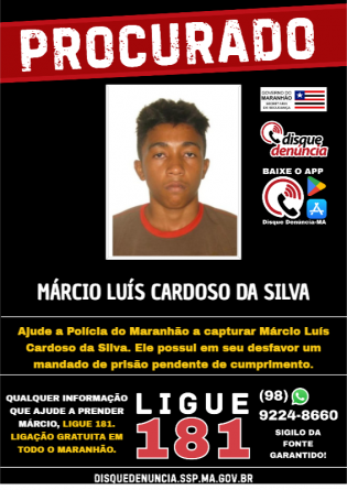 MÁRCIO LUÍS CARDOSO DA SILVA - PROCURADO