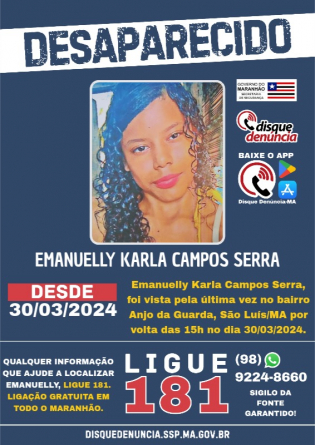 EMANUELLY KARLA CAMPOS SERRA - DESAPARECIDA