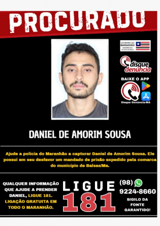 DANIEL DE AMORIM SOUSA - PROCURADO