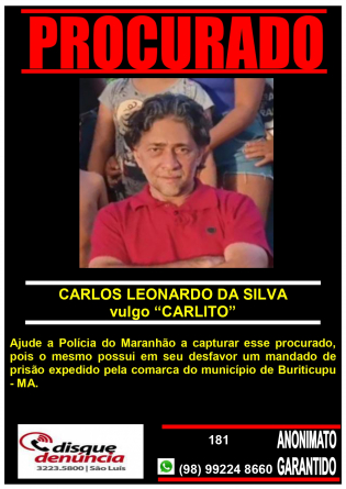 CARLOS LEONARDO DA SILVA - PROCURADO
