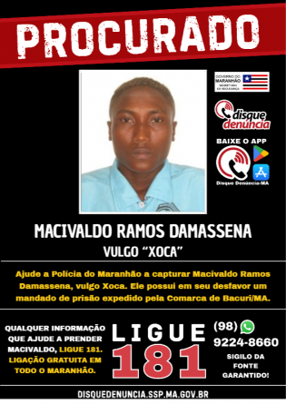 MACIVALDO RAMOS DAMASSENA - PROCURADO