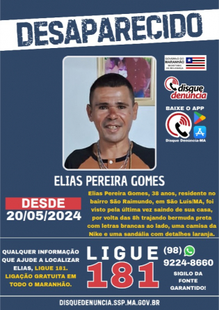 ELIAS PEREIRA GOMES - DESAPARECIDO