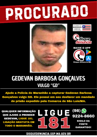 GEDEVAN BARBOSA GONÇALVES - PROCURADO