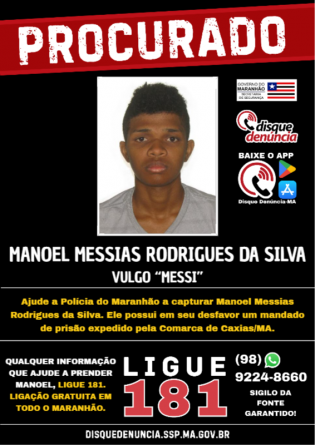 MANOEL MESSIAS RODRIGUES DA SILVA - PROCURADO