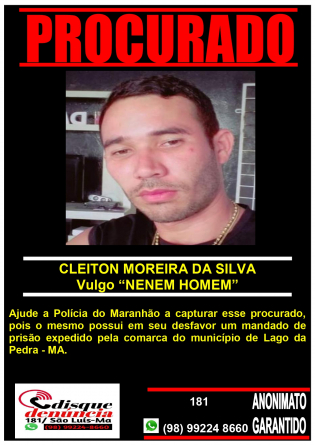 CLEITON MOREIRA DA SILVA - PROCURADO
