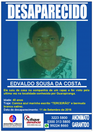 EDVALDO SOUSA COSTA - DESAPARECIDO