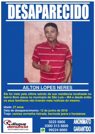 AILTON LOPES NERES - DESAPARECIDO
