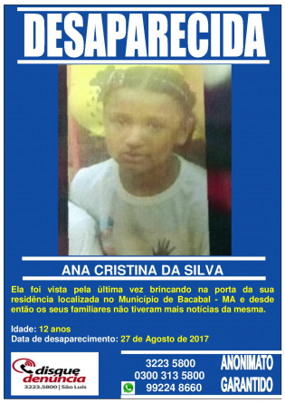 ANA CRISTINA DA SILVA - DESAPARECIDA