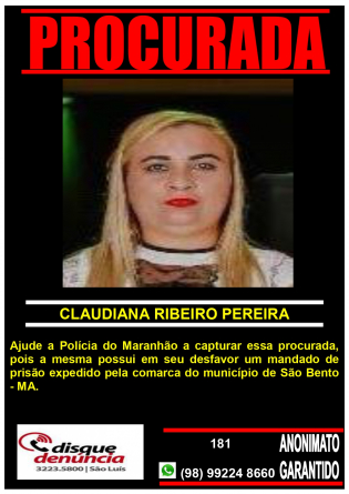 CLAUDIANA RIBEIRO PEREIRA - PROCURADA