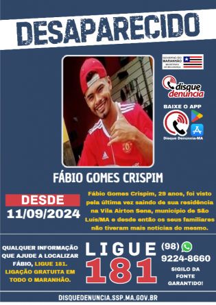 FÁBIO GOMES CRISPIM - DESAPARECIDO