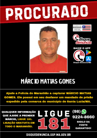 MÁRCIO MATIAS GOMES - PROCURADO