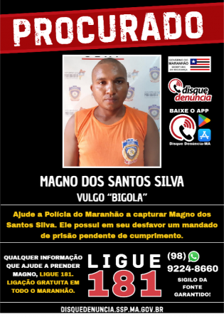 MAGNO DOS SANTOS SILVA - PROCURADO