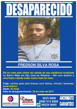 FREDSON SILVA ROSA - DESAPARECIDO