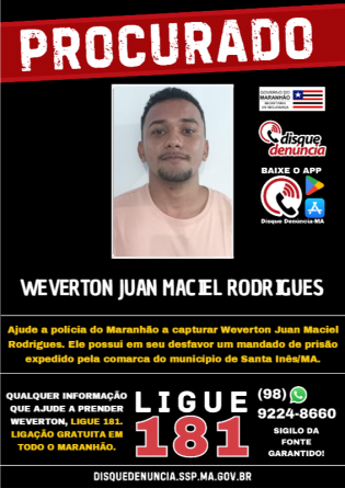 WEVERTON JUAN MACIEL RODRIGUES - PROCURADO
