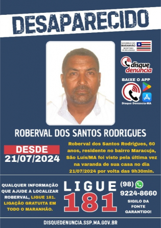 ROBERVAL DOS SANTOS RODRIGUES -DESAPARECIDO