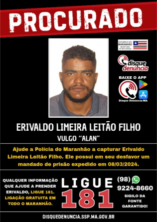 ERIVALDO LIMEIRA L. FILHO - PROCURADO