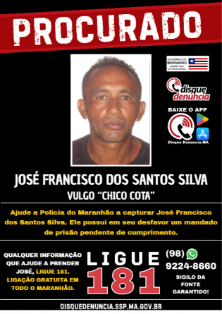 JOSÉ FRANCISCO DOS SANTOS SILVA - PROCURADO