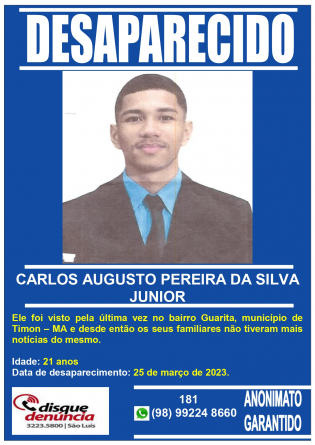 CARLOS AUGUSTO PEREIRA DA SILVA JUNIOR - DESAPARECIDO