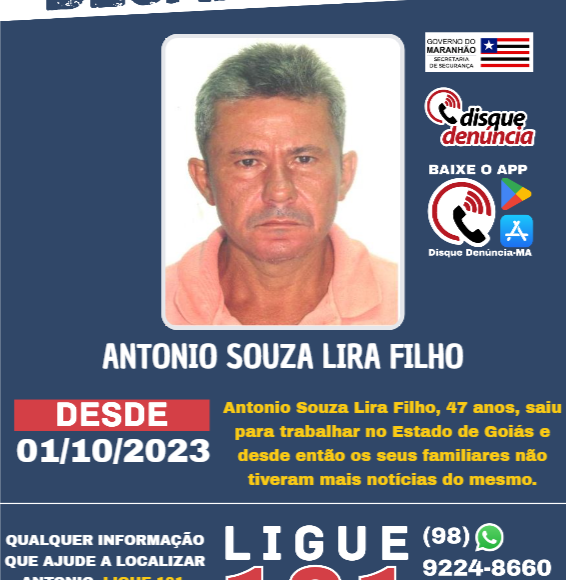 ANTONIO SOUZA LIRA FILHO CARTAZ