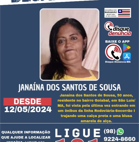 DESAPARECIDA JANAÍNA