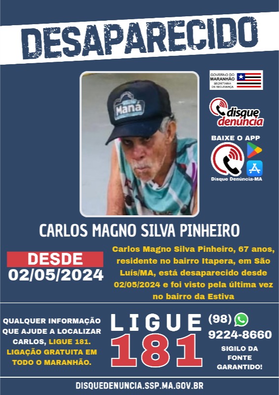 CARLOS MAGNO  SILVA PINHEIRO - DESAPARECIDO