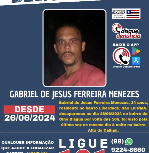 DESAPARECIDO GABRIEL