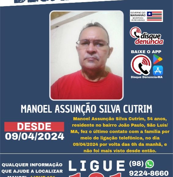 DESAPARECIDO MANOEL
