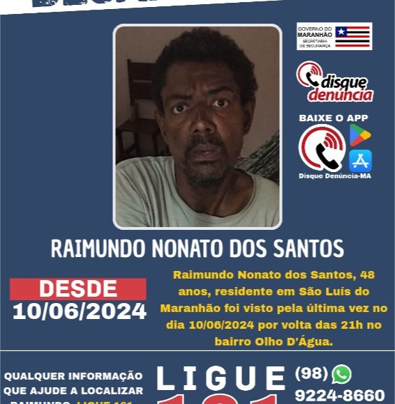 DESAPARECIDO RAIMUNDO NONATO
