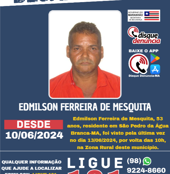 EDMILSON FERREIRA DE MESQUITA – desaparecido
