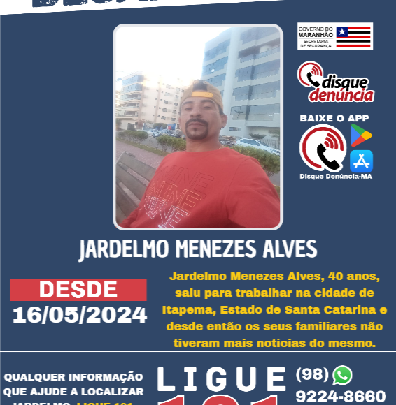 JARDELMO MENEZES ALVES – desaparecido