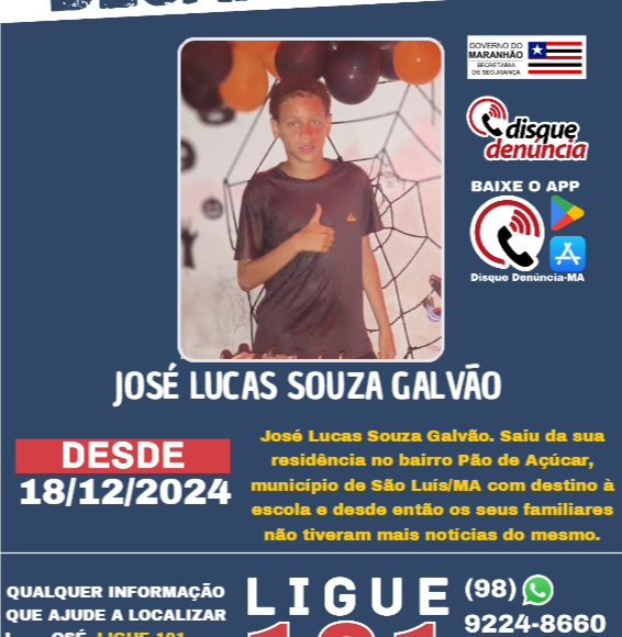 JOSÉ LUCAS SOUZA GALVÃO – cartaz