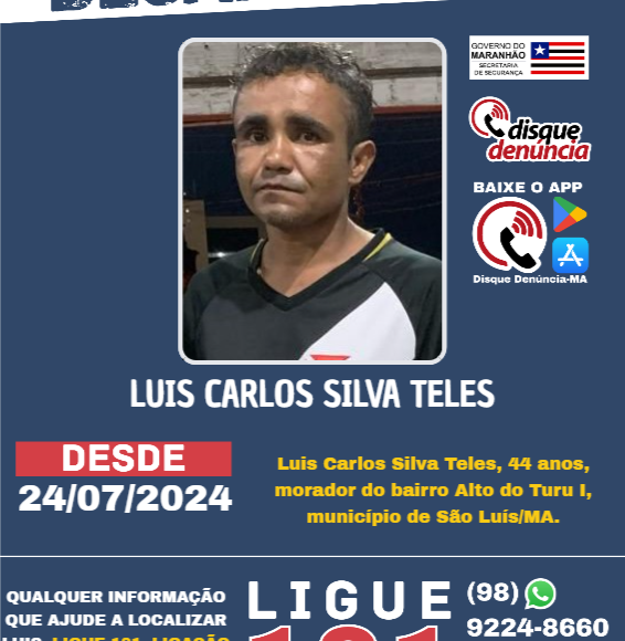 LUIS CARLOS SILVA TELES – desaparecido
