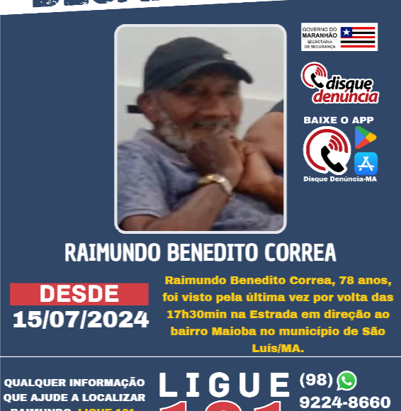 RAIMUNDO BENEDITO CORREA – desaparecido