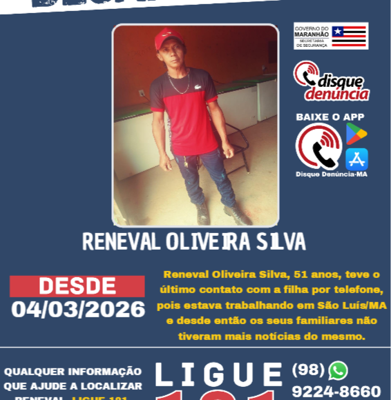 RENEVAL OLIVEIRA SILVA – DESAPARECIDO