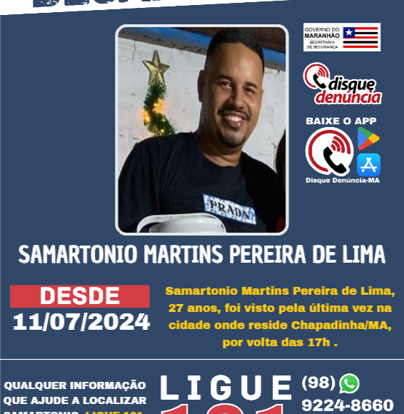 SAMARTONIO MARTINS PEREIRA DE LIMA – desaparecido