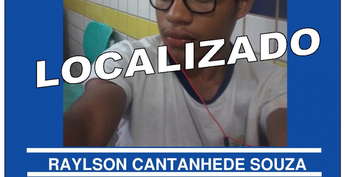 RAYLSON CANTANHEDE SOUZA – LOCALIZADO