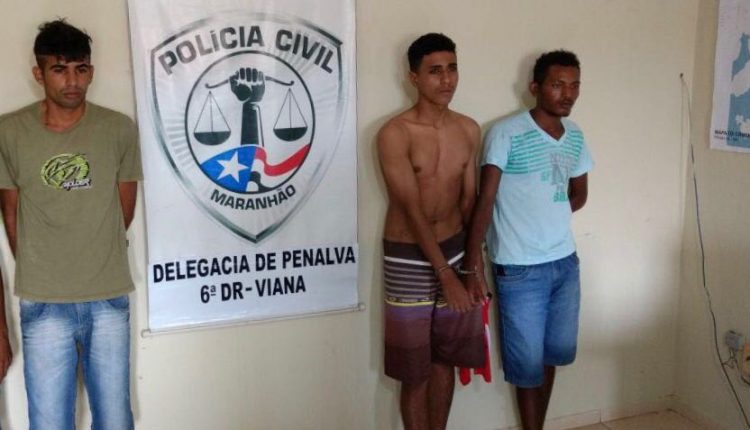 Três homens são presos e um menor apreendido pela Polícia Civil suspeitos pelo crime de roubo em Penalva