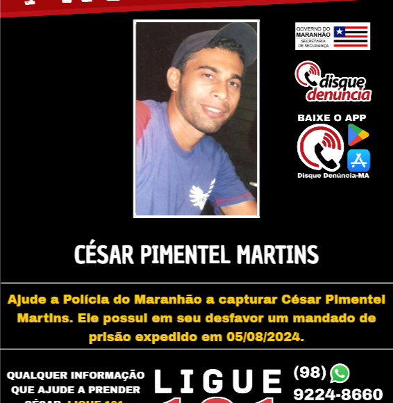 CÉSAR PIMENTEL MARTINS – PROCURADO
