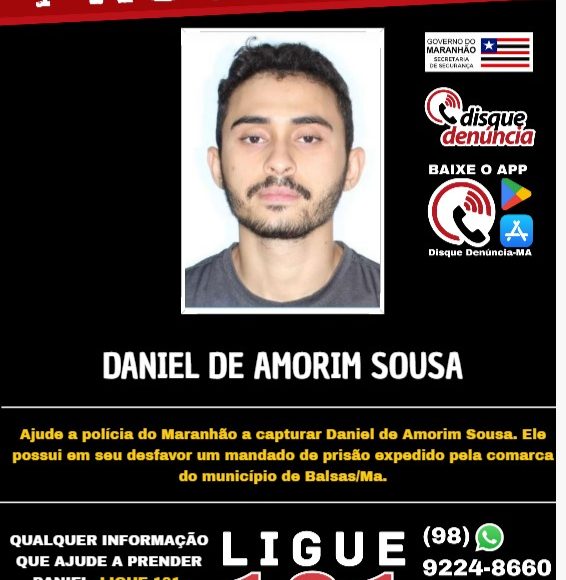 DANIEL DE AMORIM SOUSA – PROCURADO