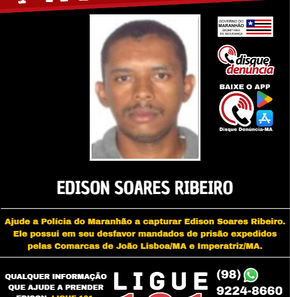 EDISON SOARES RIBEIRO – procurado