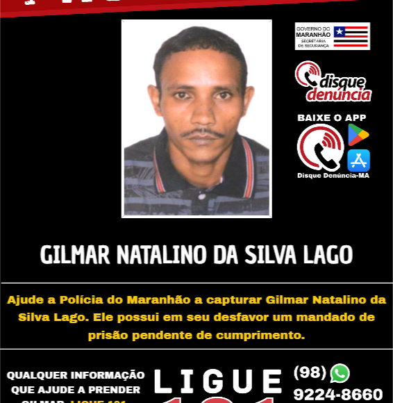 GILMAR NATALINO DA SILVA LAGO – PROCURADO