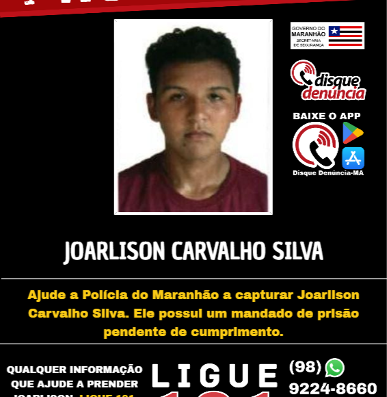 JOARLISON CARVALHO SILVA – PROCURADO